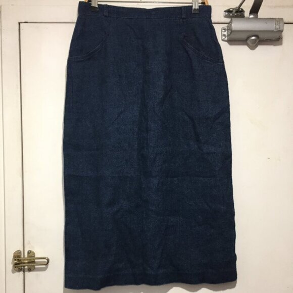 VINTAGE SUNG SPORT SAKS FIFTH AVENUE LINEN SKIRTS SIZE 14 - Picture 5 of 12
